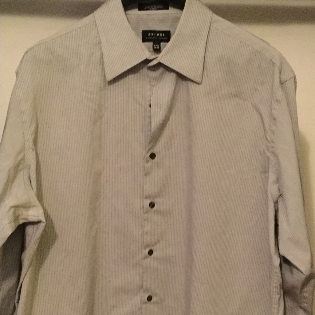 Silver Gray Button Down